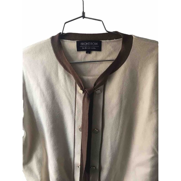 Front Row By Sara & Goldy Women’s Sweatshirt Cream Color Size S - Picture 2 of 14